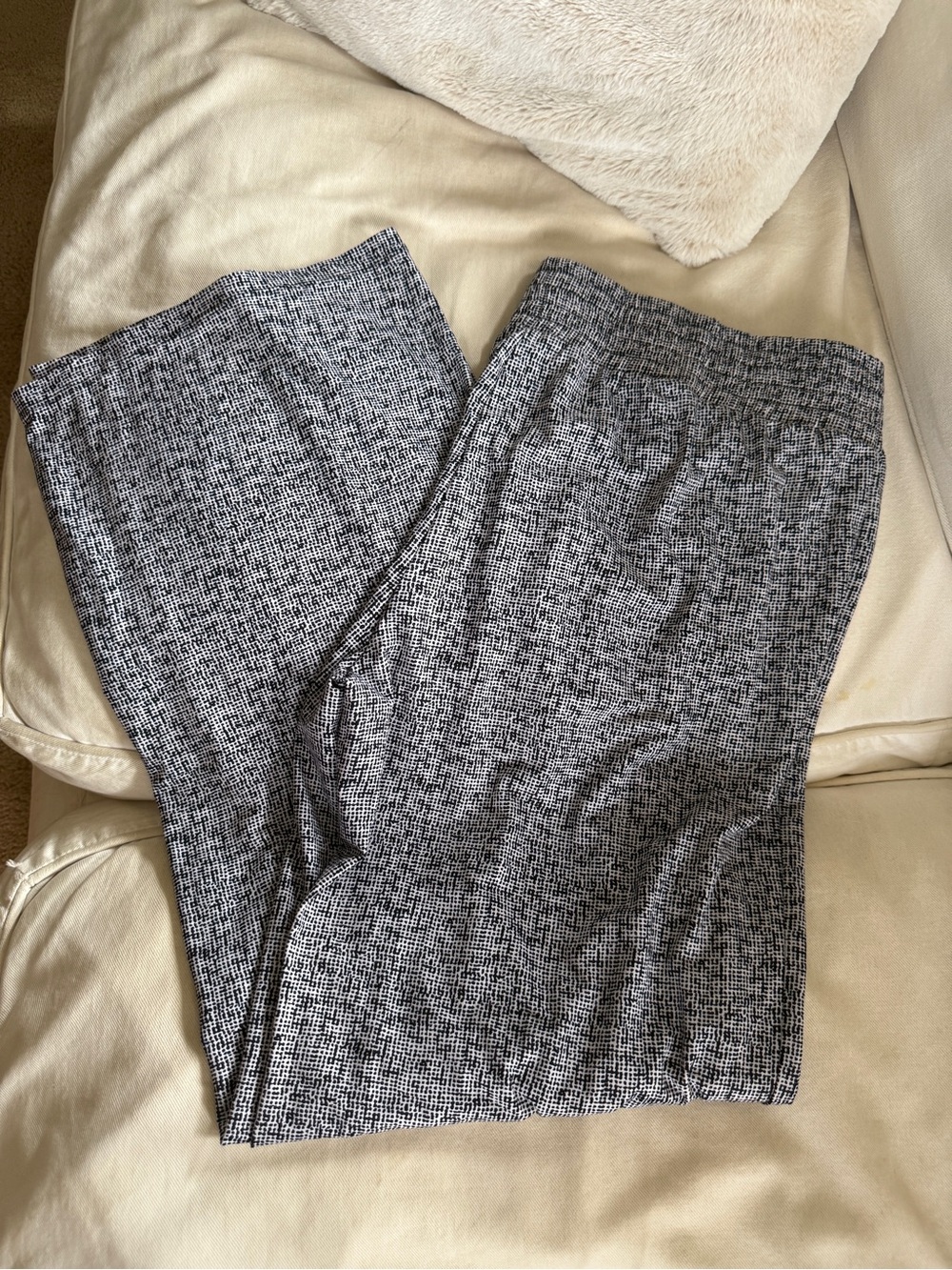Premise Black & White Marled Knit Dress Pants